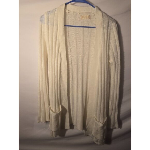 Altar'd State Soft White Cardigan Sweater Womens Size Large Classic - Picture 2 of 3
